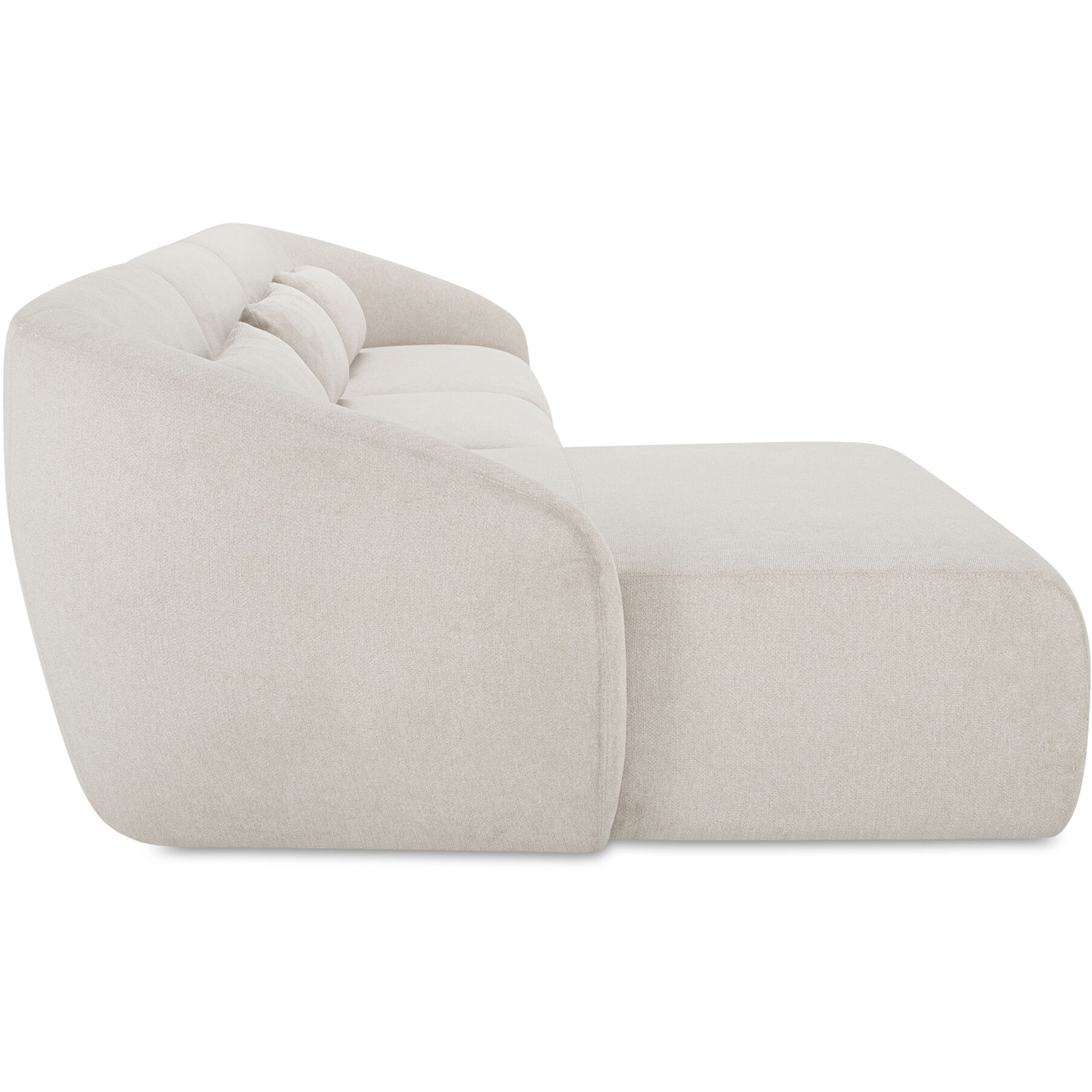 Amelia White Modular Left Sectional, Lounge